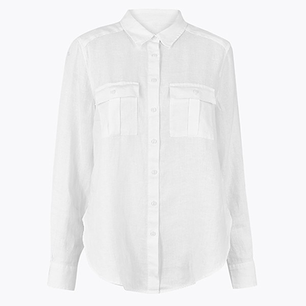 Pure Linen Utility Shirt