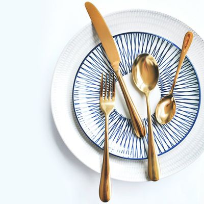 Gold Cutlery Set from Skandi Design
