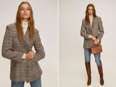 Fringed Wool Blazer