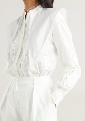 Broderie Anglaise Cotton-Voile blouse, £445 | Tory Burch