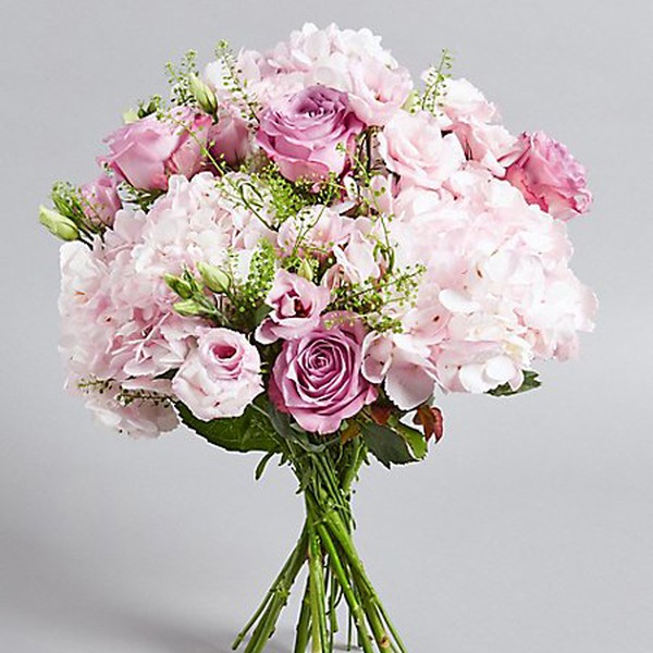 Pink Rose & Hydrangea Bouquet from M&S