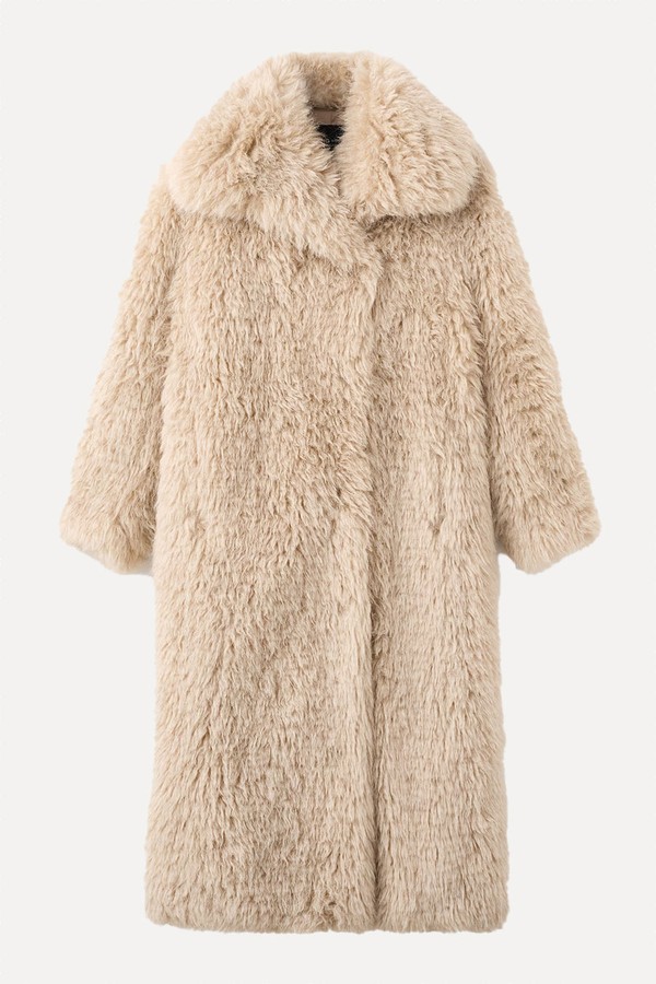 Long Faux-Fur Coat