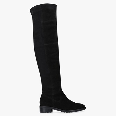 Black Suede Knee Boots from Kurt Geiger London