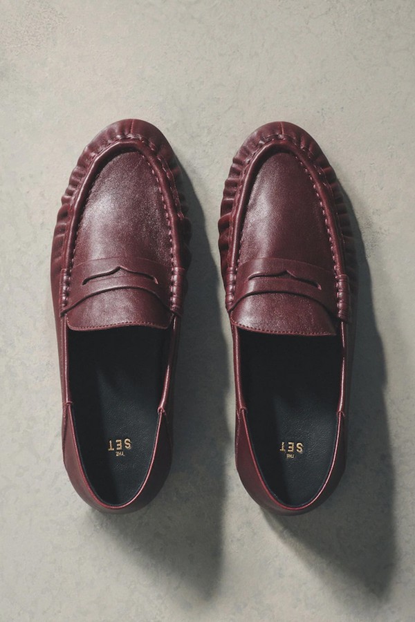 Leather Suede Loafers from The Set