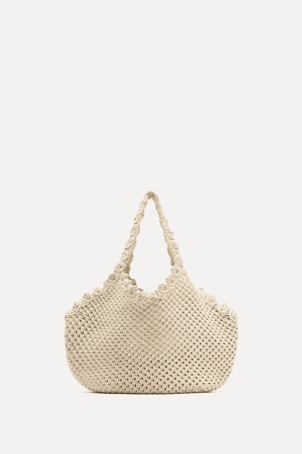 Macramé Tote Bag from Zara