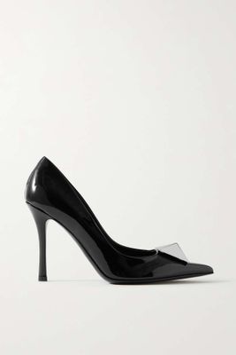 One Stud 100 Patent-Leather Pumps   from Valentino Garvani 