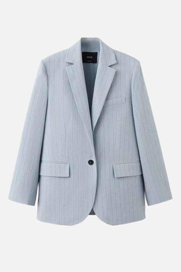 Pinstripe Suit Blazer from Mango