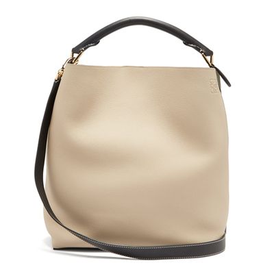 T Bucket Grained-Leather Bag from Loewe
