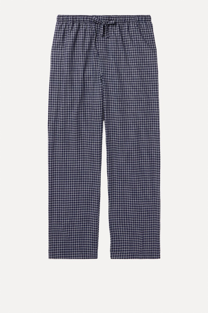 Braemar Checked Cotton-Flannel Pyjama Trousers from DEREK ROSE