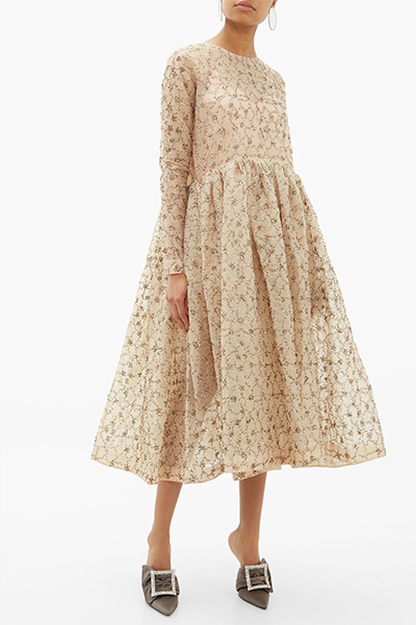 Amira Sequinned Organza Dress from Ashish