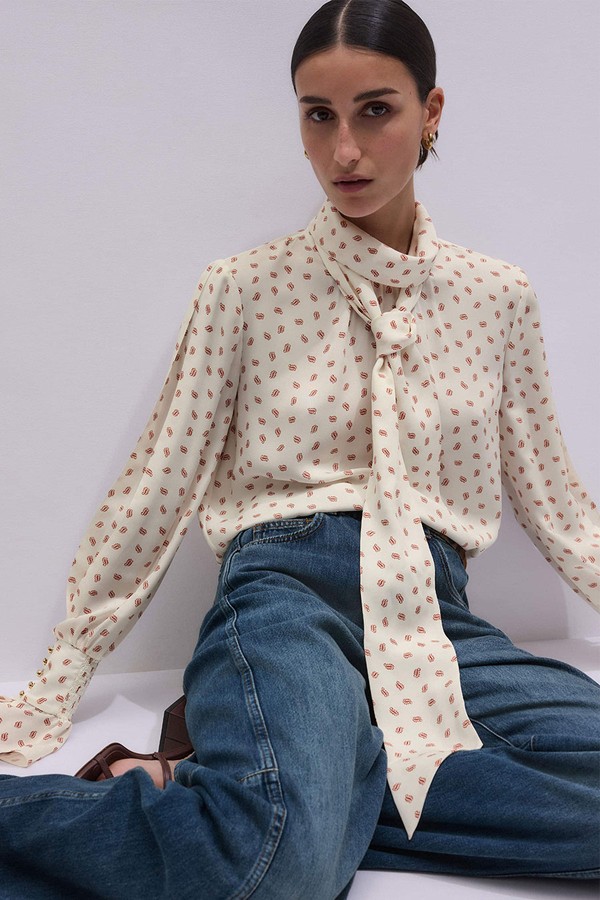 Straight Blouse & Tie from ME + EM