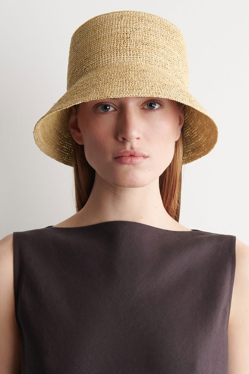 Raffia Bucket Hat from COS
