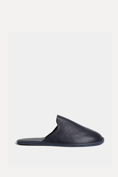 Leather Mule Slippers With Freshfeet™ from M&S