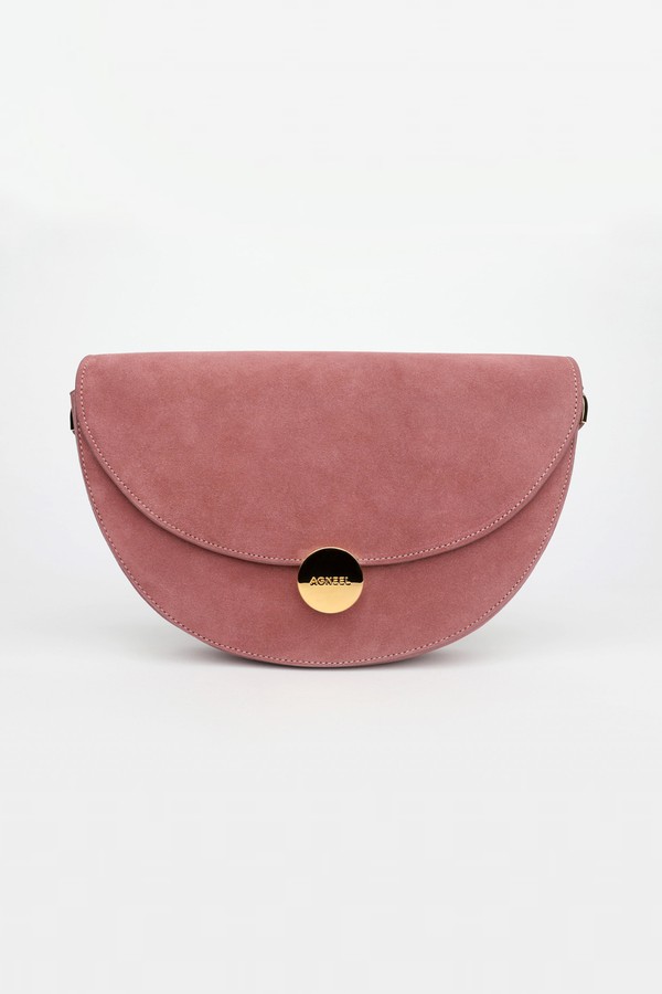 Nora Shoulder Bag In Suede Terre from Agneel