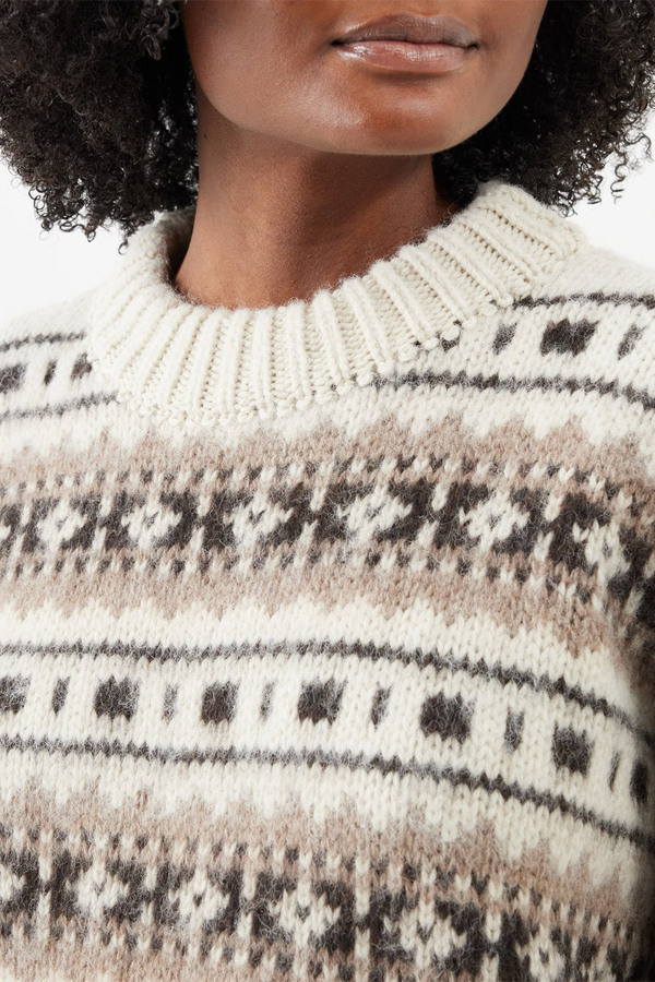 Fair Isle Wool-Blend Crew Neck Jumper from Raey