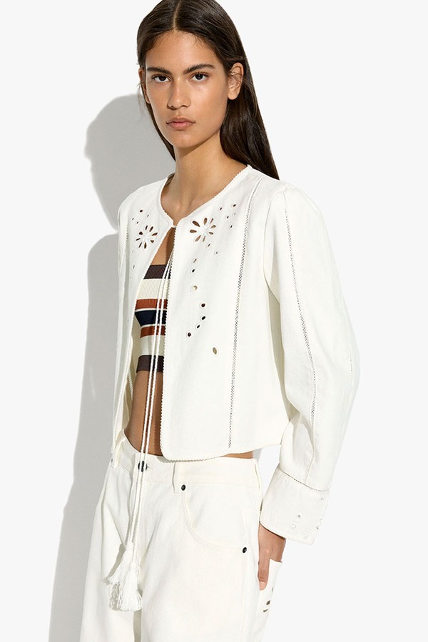 Jacket With Pierced Embroidery from Parfois