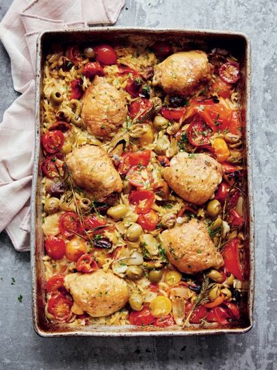 Chicken Cacciatore With Orzo