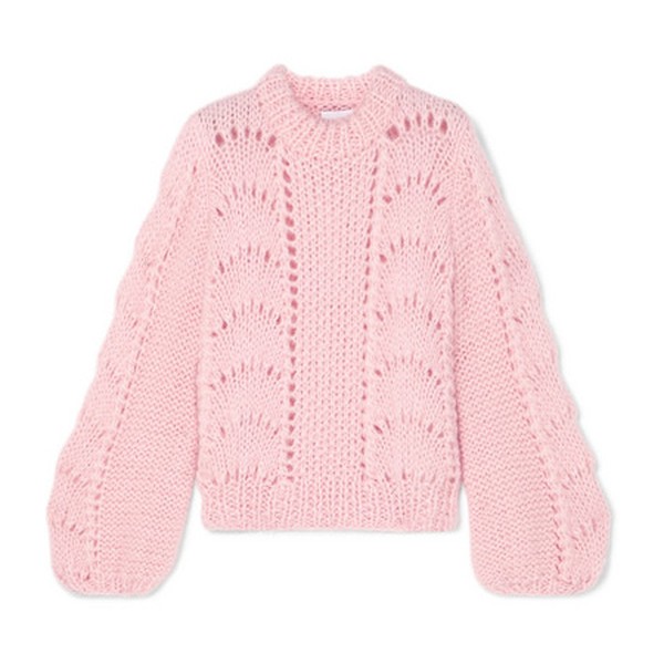 Mohair & Wool-Blend Sweater from Ganni