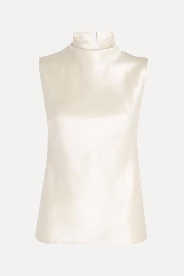 Satin Colson Top from Nanushka