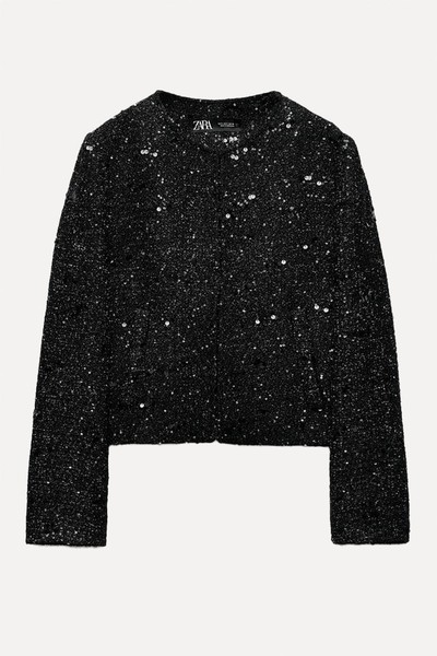 Sequin Textured Blazer