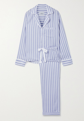 Clara Striped Voile Pajama Set from Rails
