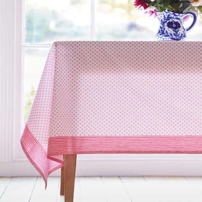 Large Bougainvillea Hand-Printed Tablecloth from Sophie Conran
