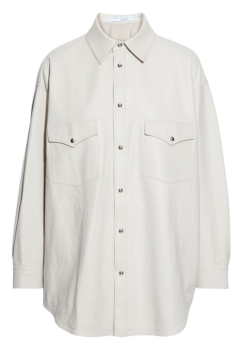 Edda Oversized Leather Shirt from IRO