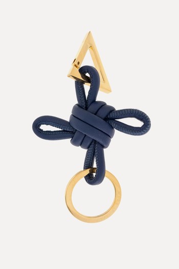 Logo Engraved Knotted Keyring from Bottega Veneta