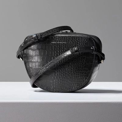 Tallin Recycled Leather Croc Crossbody Bag from French Connection