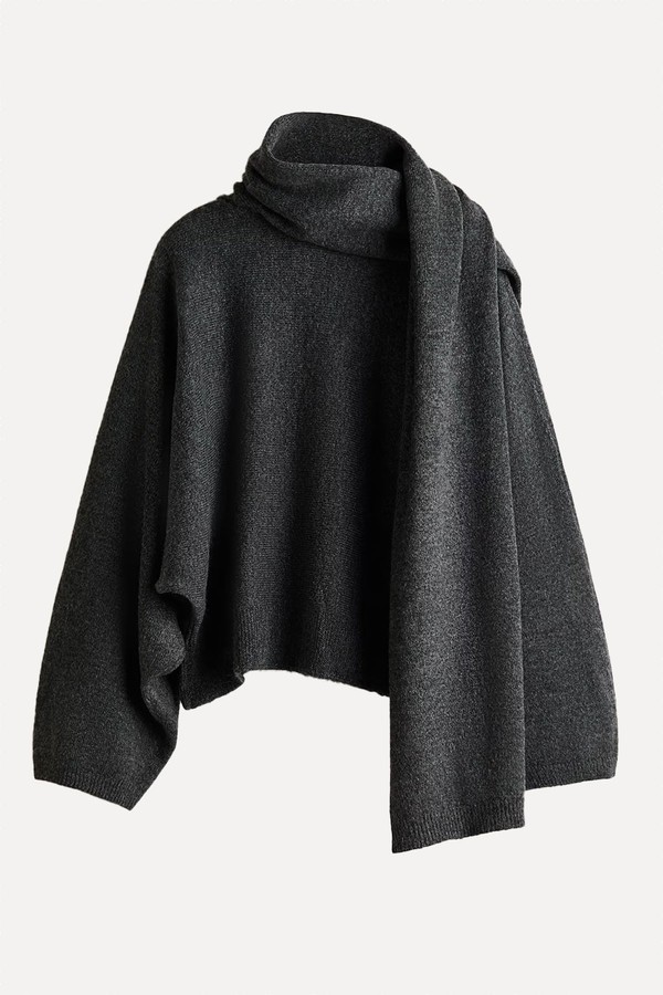 Oversized Scarf-Detail Jumper from H&M