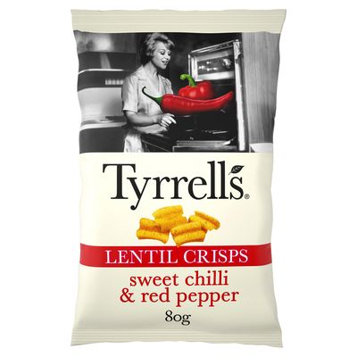 Lentil Sharing Crisps Sweet Chilli & Red Pepper from Tyrrells