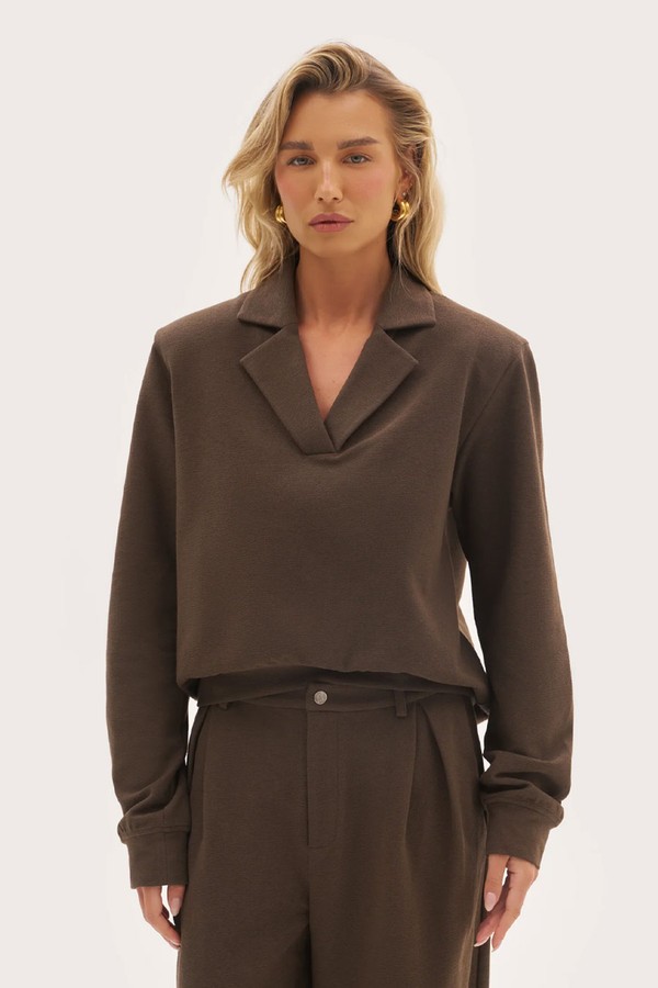 Refined Jersey Collared Sweatshirt from maebe