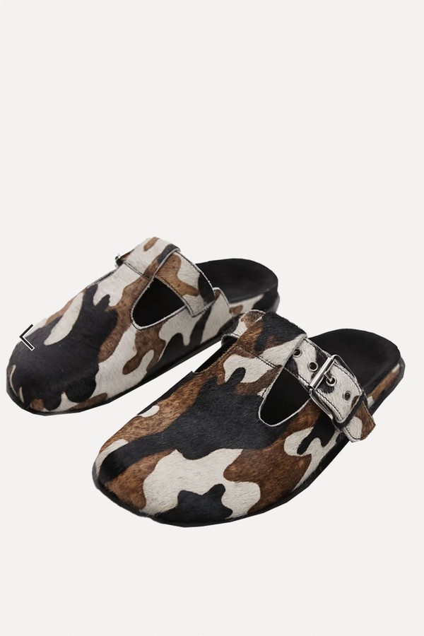 Annie Leather Buckle Clogs from Topshop