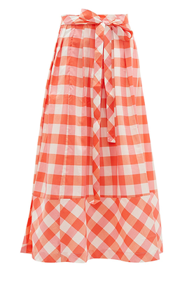 Java Gingham Midi Skirt from Thierry Colson