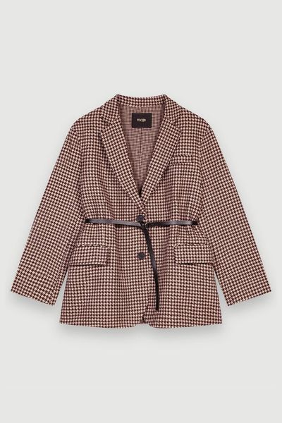 Oversized Houndstooth Coat from Majé