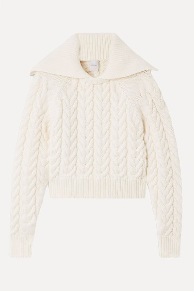 Sailor Cropped Sweater from Patou