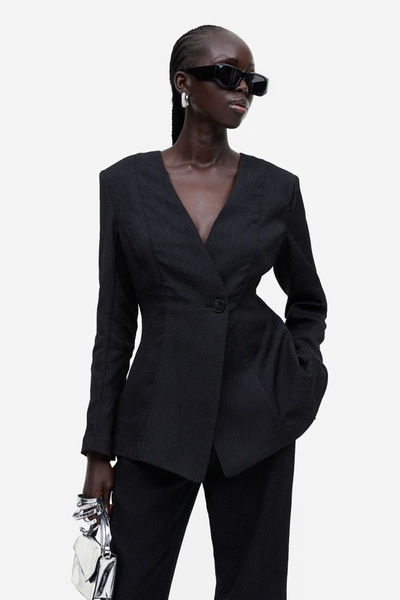 Textured-Weave Blazer  from H&M