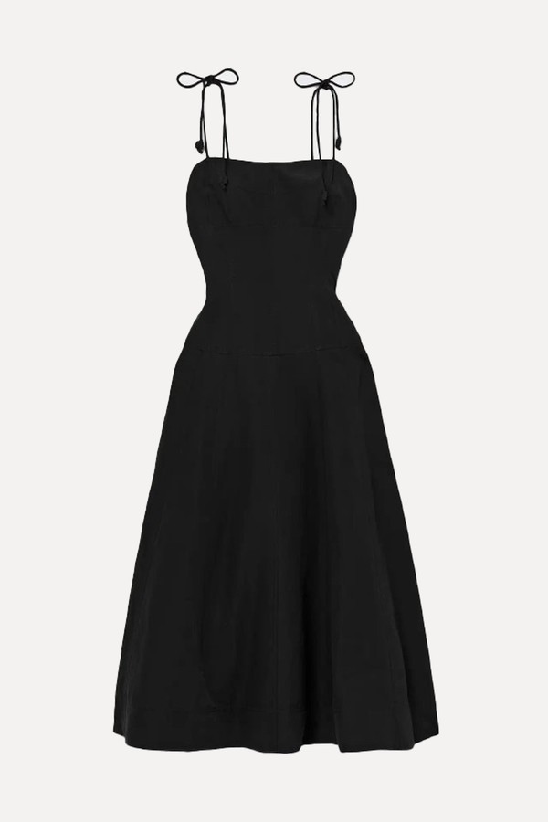 Batista Cotton, Linen & Silk-Blend Poplin Midi Dress from Ulla Johnson