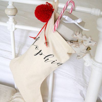 Scandi Personalised Christmas Stocking from The Hummingbird Card Company