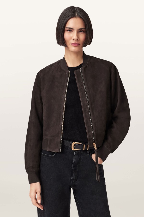 Orten Suede Bomber Jacket
