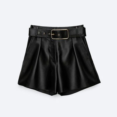 Leather Shorts from Uterque