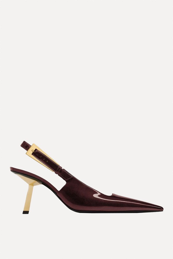 Lee 75 Patent Leather Slingback Pumps from Saint Laurent