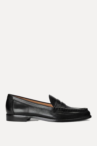 Wynnie Burnished Leather Loafers from Ralph Lauren