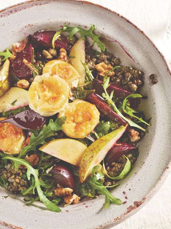 Lentil, Beetroot & Goats Cheese Salad