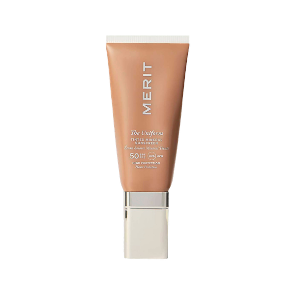 The Uniform Tinted Mineral Sunscreen SPF50 from Merit Beauty
