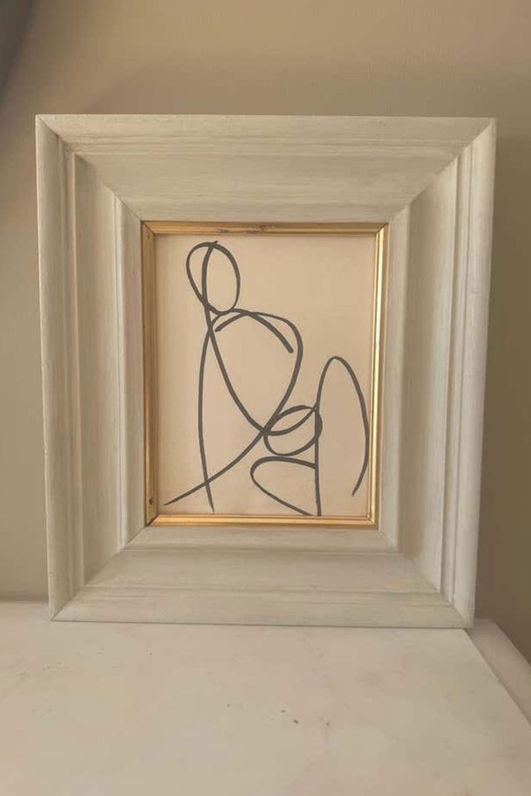 French 1950’s Pen Ink Drawing from 1st Dibs
