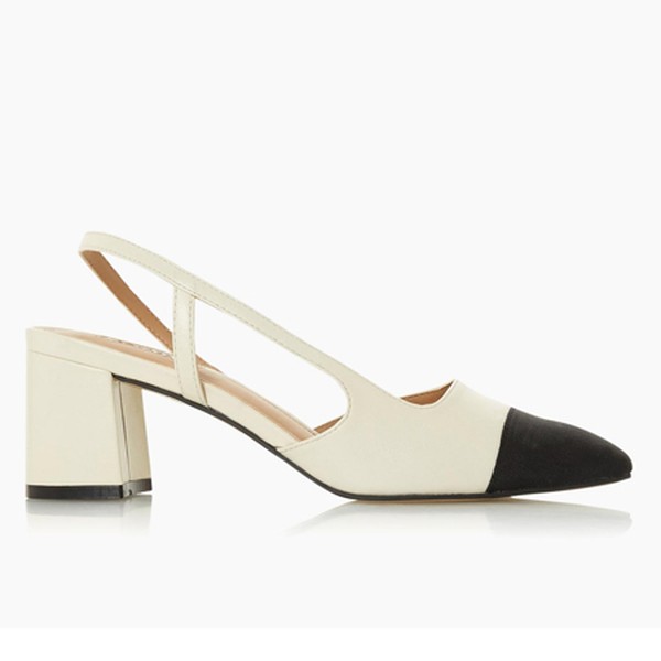 Mid Block Heel Slingback Pump from Dune