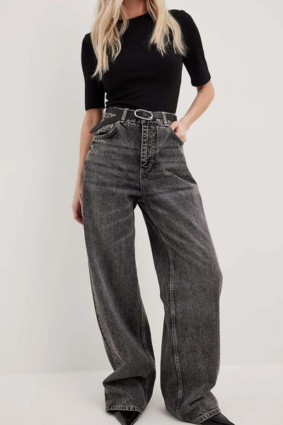 Wide Low Waist Jeans  from Na-Kd 