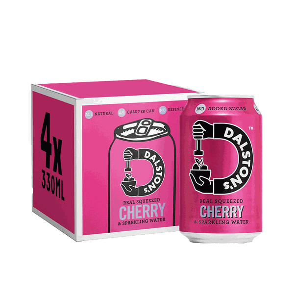 Pack Of 4 Real Squeezed Cherry & Sparkling Water from Dalston's 
