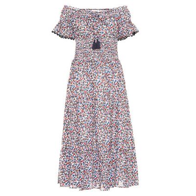 Wildflower Smocked Cotton Dress from Tory Burch